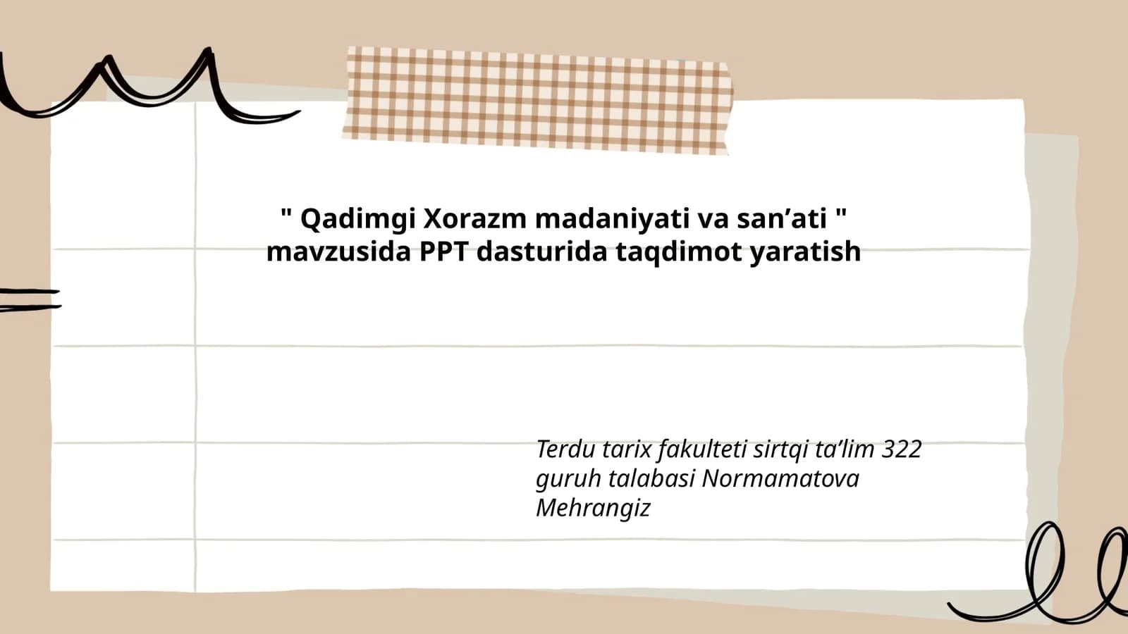 Qadimgi Xorazm madaniyati va sanʼati