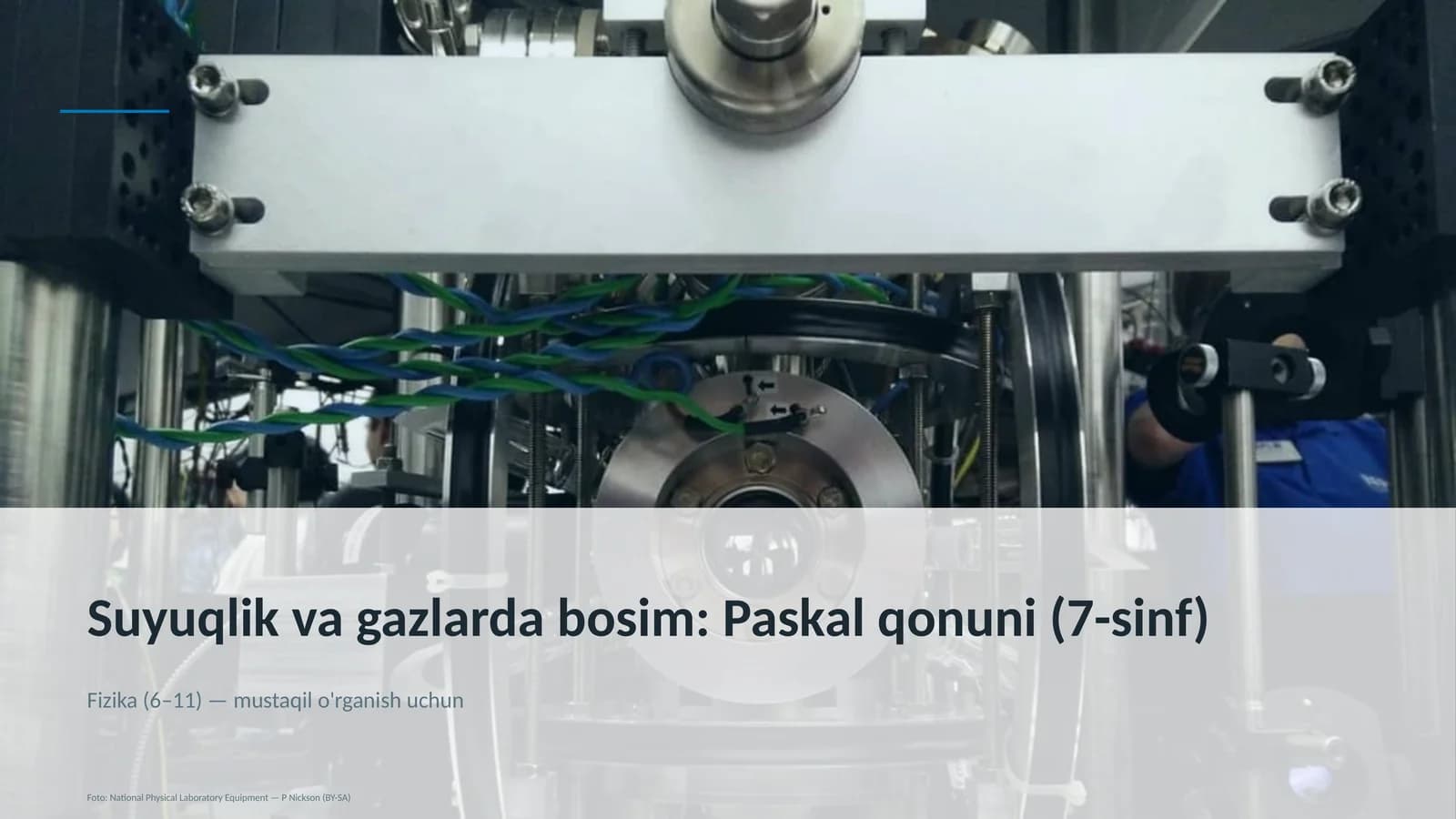 Suyuqlik va gazlarda bosim: Paskal qonuni (7-sinf)