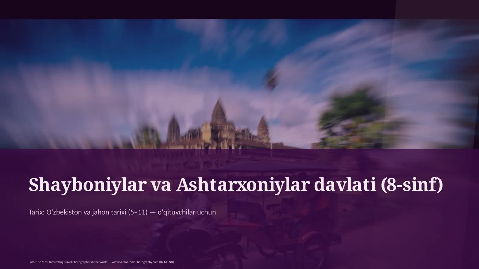 Shayboniylar va Ashtarxoniylar davlati (8-sinf)