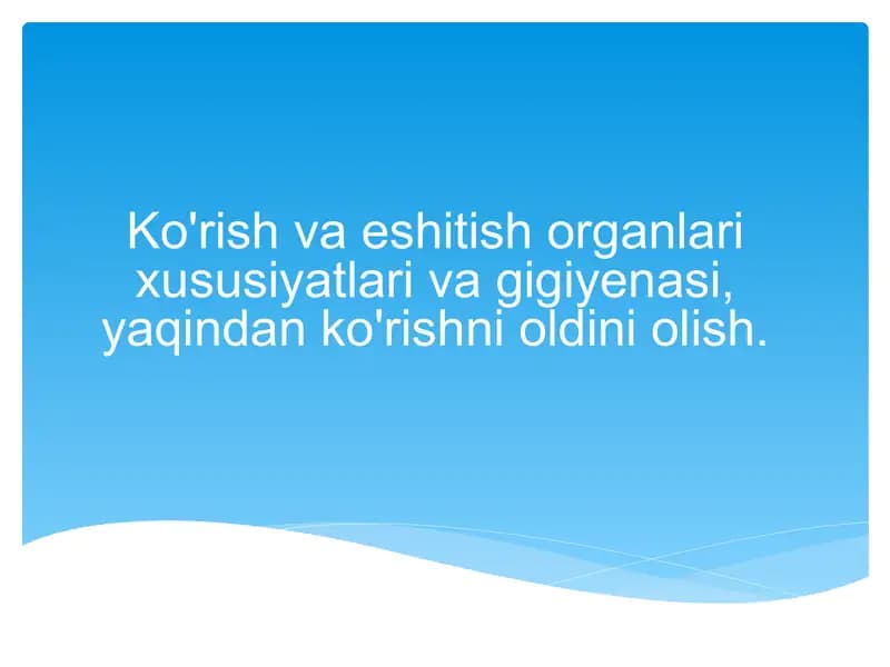 Ko’rish analizatori
