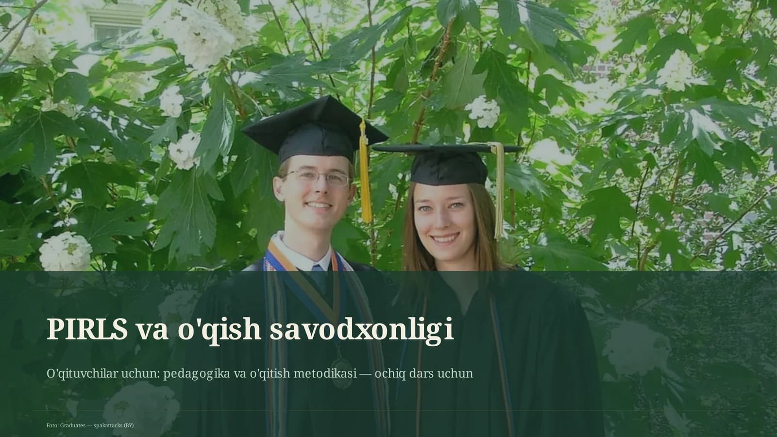 PIRLS va o'qish savodxonligi