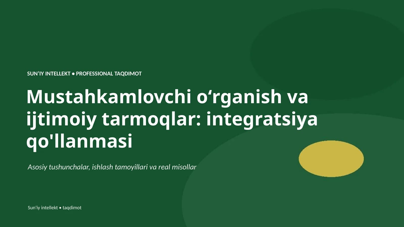Mustahkamlovchi oʻrganish va ijtimoiy tarmoqlar: integratsiya qo'llanmasi