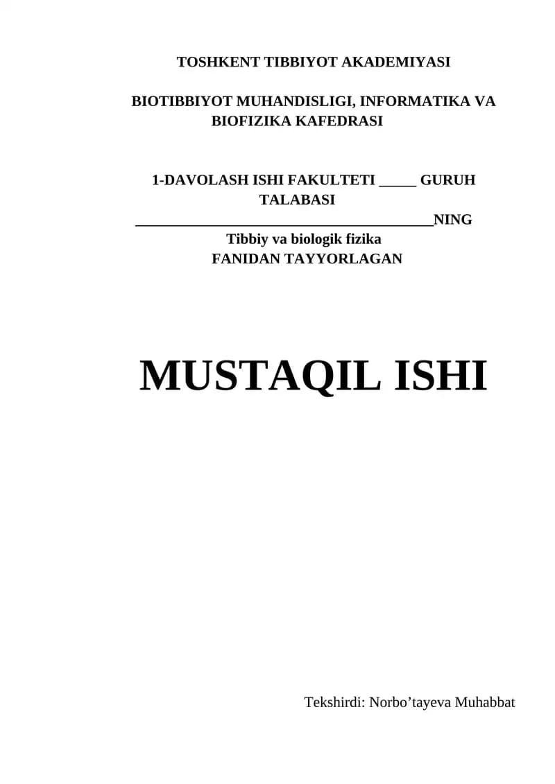 SUYAK TO’QIMASINING MEXANIK XOSSALARI