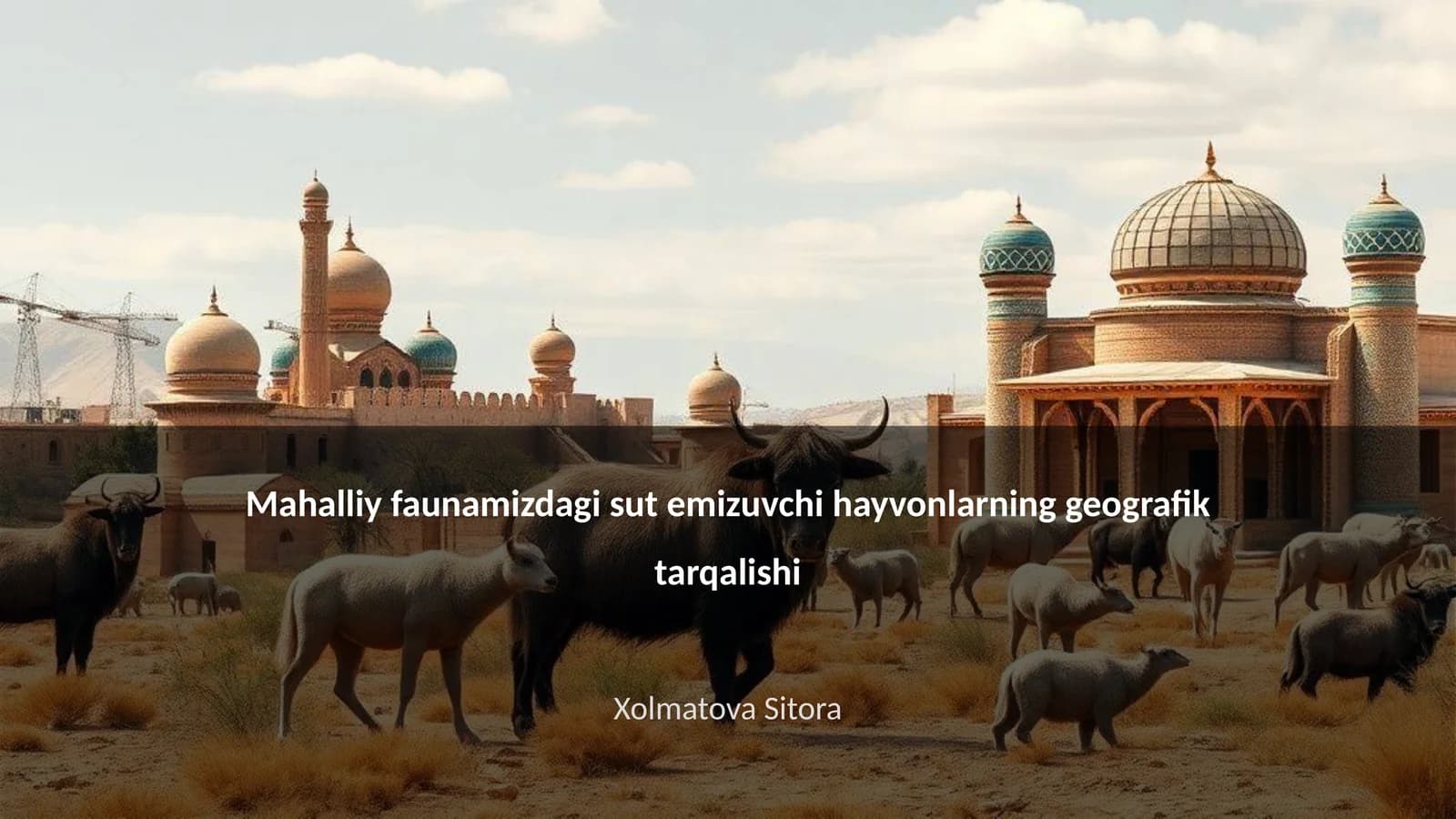 Mahalliy faunamizdagi sut emizuvchi hayvonlarning geografik tarqalishi