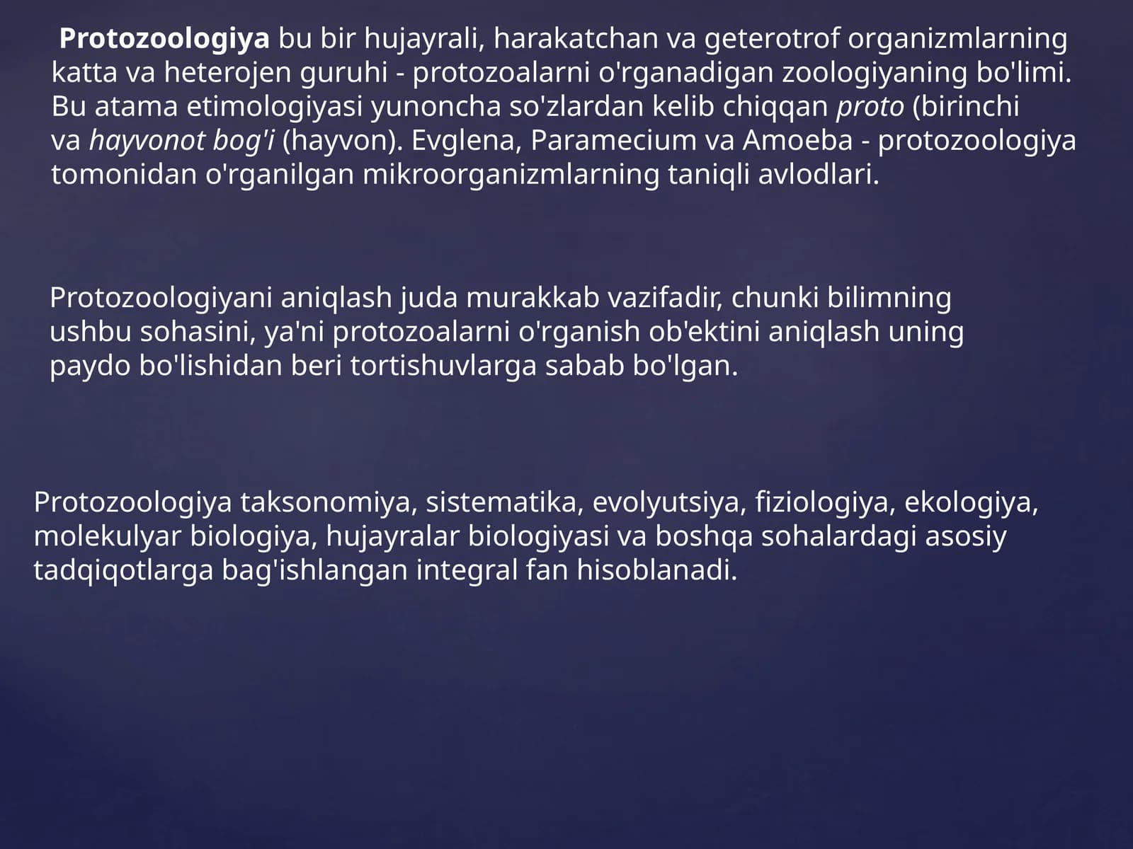 Protozoologiya