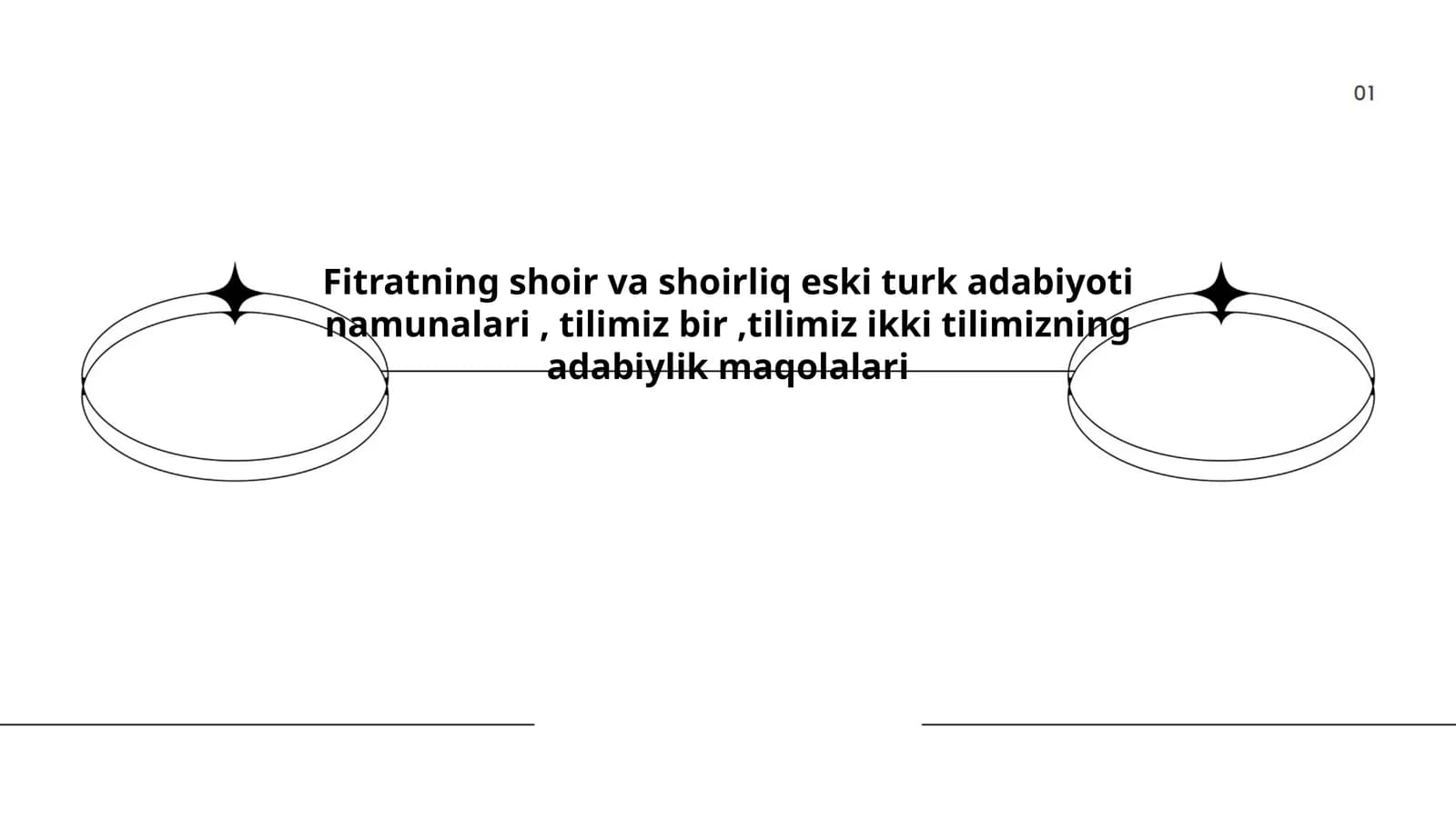 Fitratning shoir va shoirliq eski turk adabiyoti