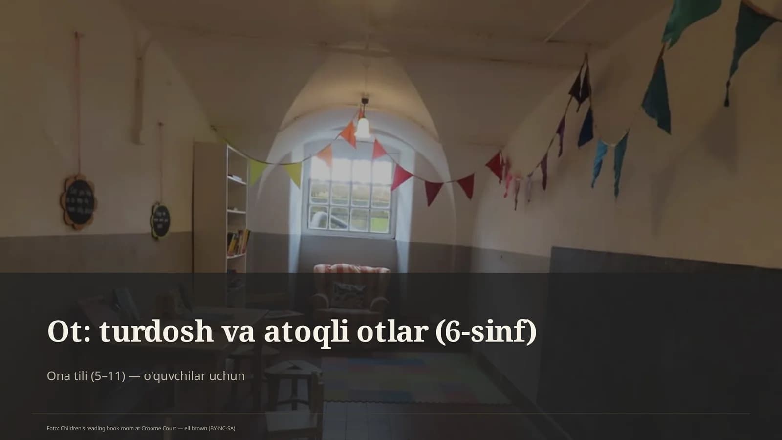 Ot: turdosh va atoqli otlar (6-sinf)