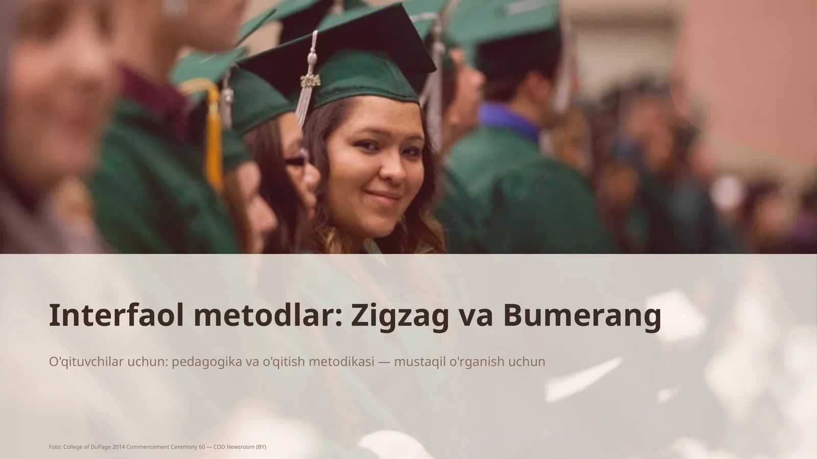 Interfaol metodlar: Zigzag va Bumerang