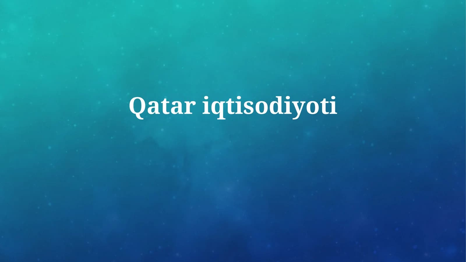 Qatariqtisodiyoti