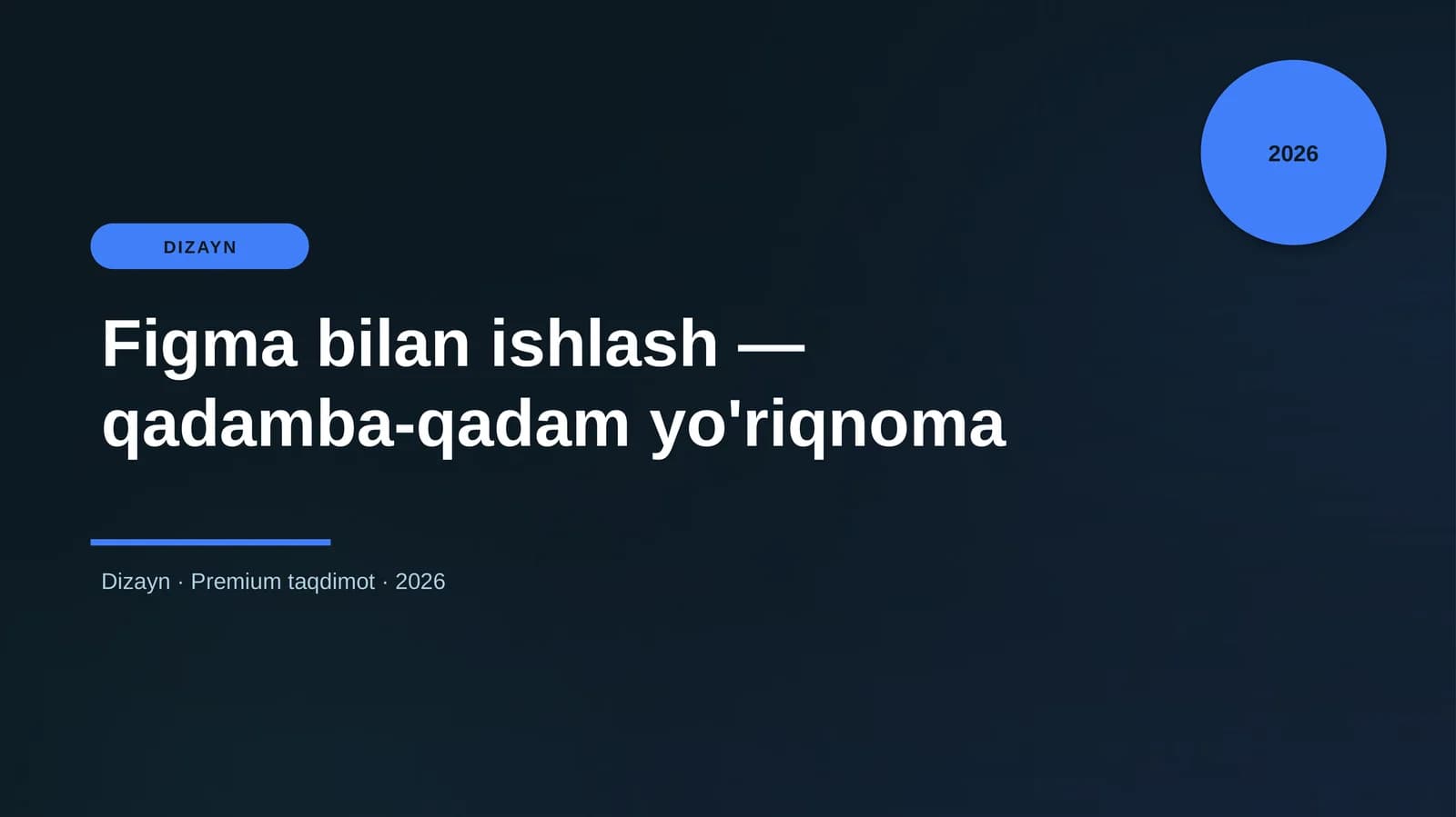 Figma bilan ishlash — qadamba-qadam yo'riqnoma