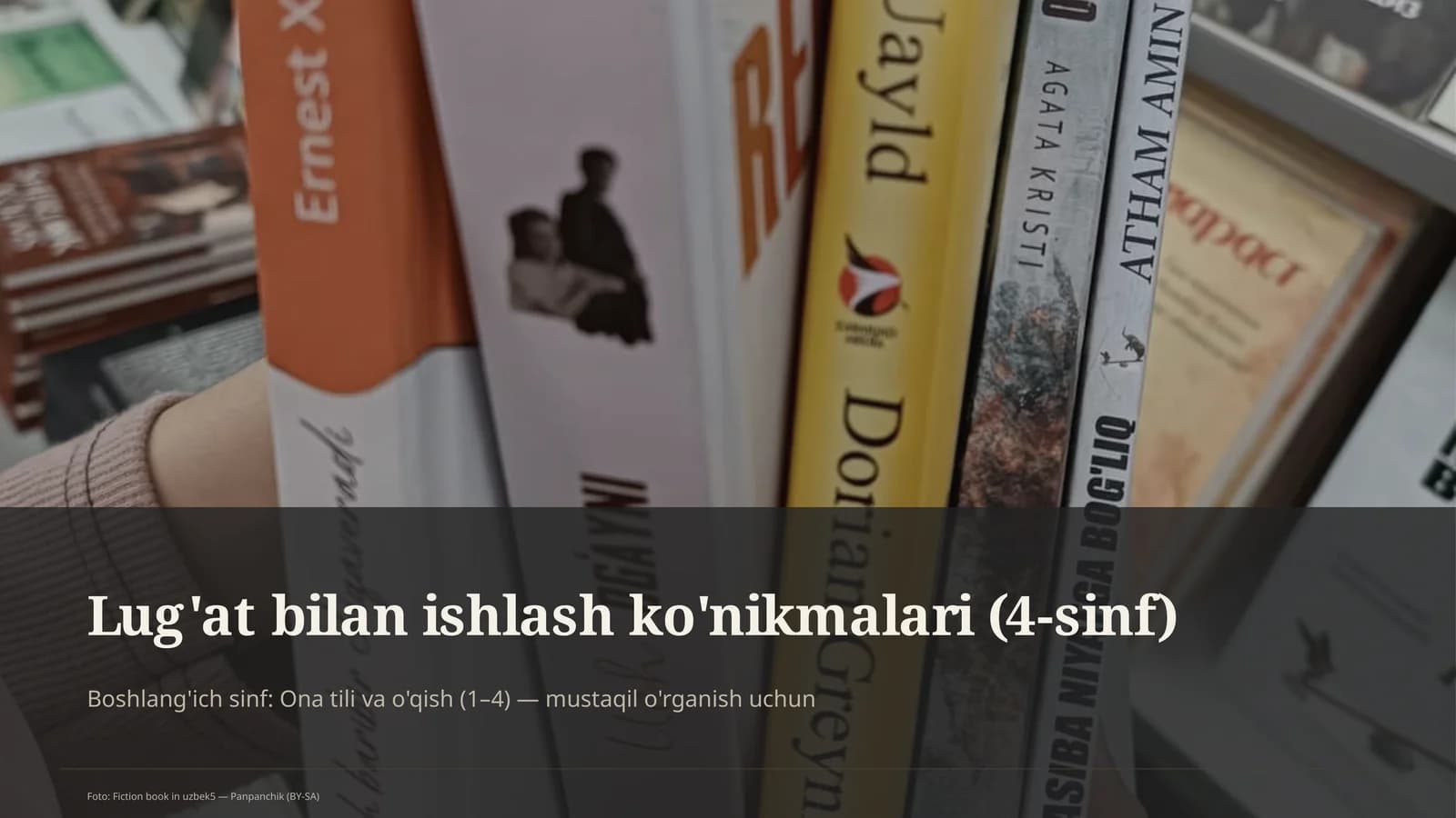 Lug'at bilan ishlash ko'nikmalari (4-sinf)