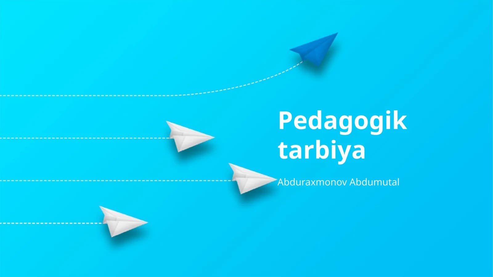 Pedagogik tarbiya