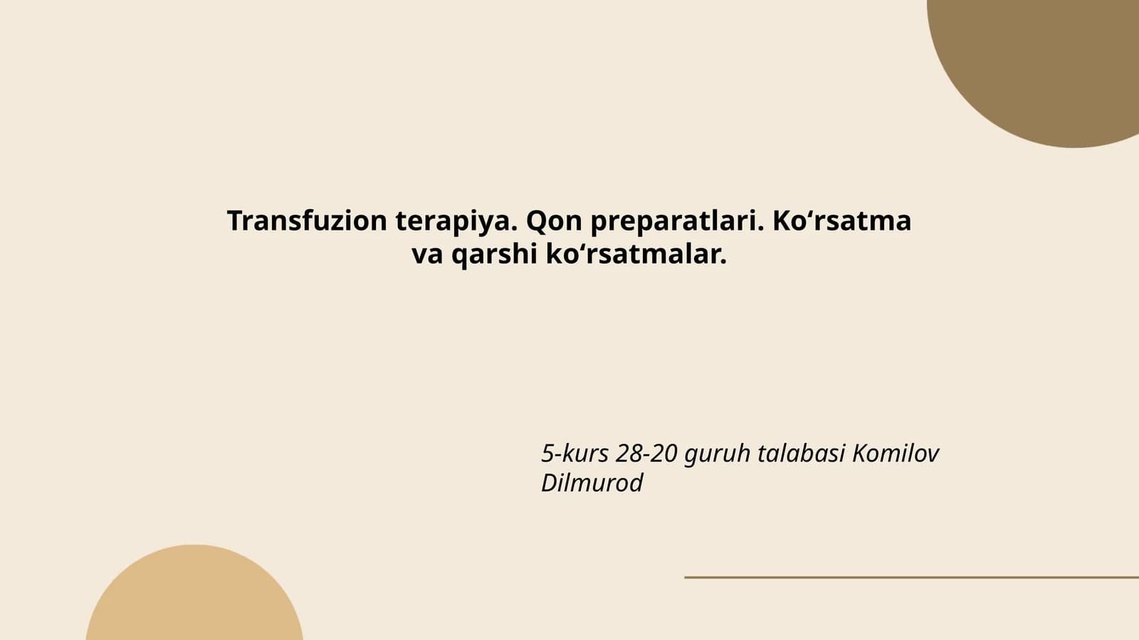 Transfuzion Terapiya