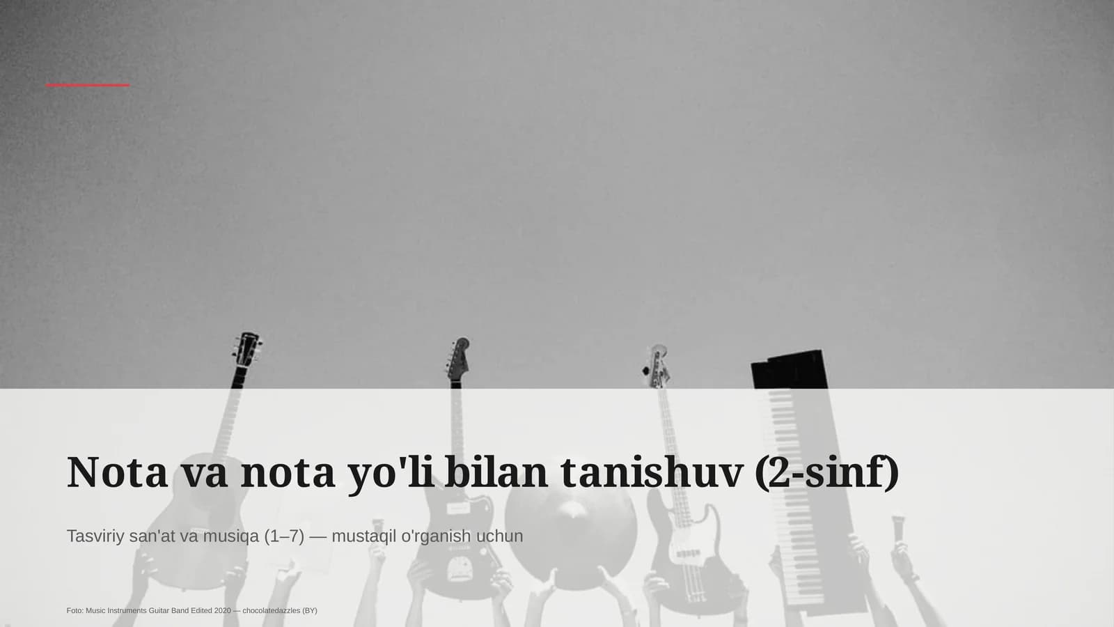 Nota va nota yo'li bilan tanishuv (2-sinf)