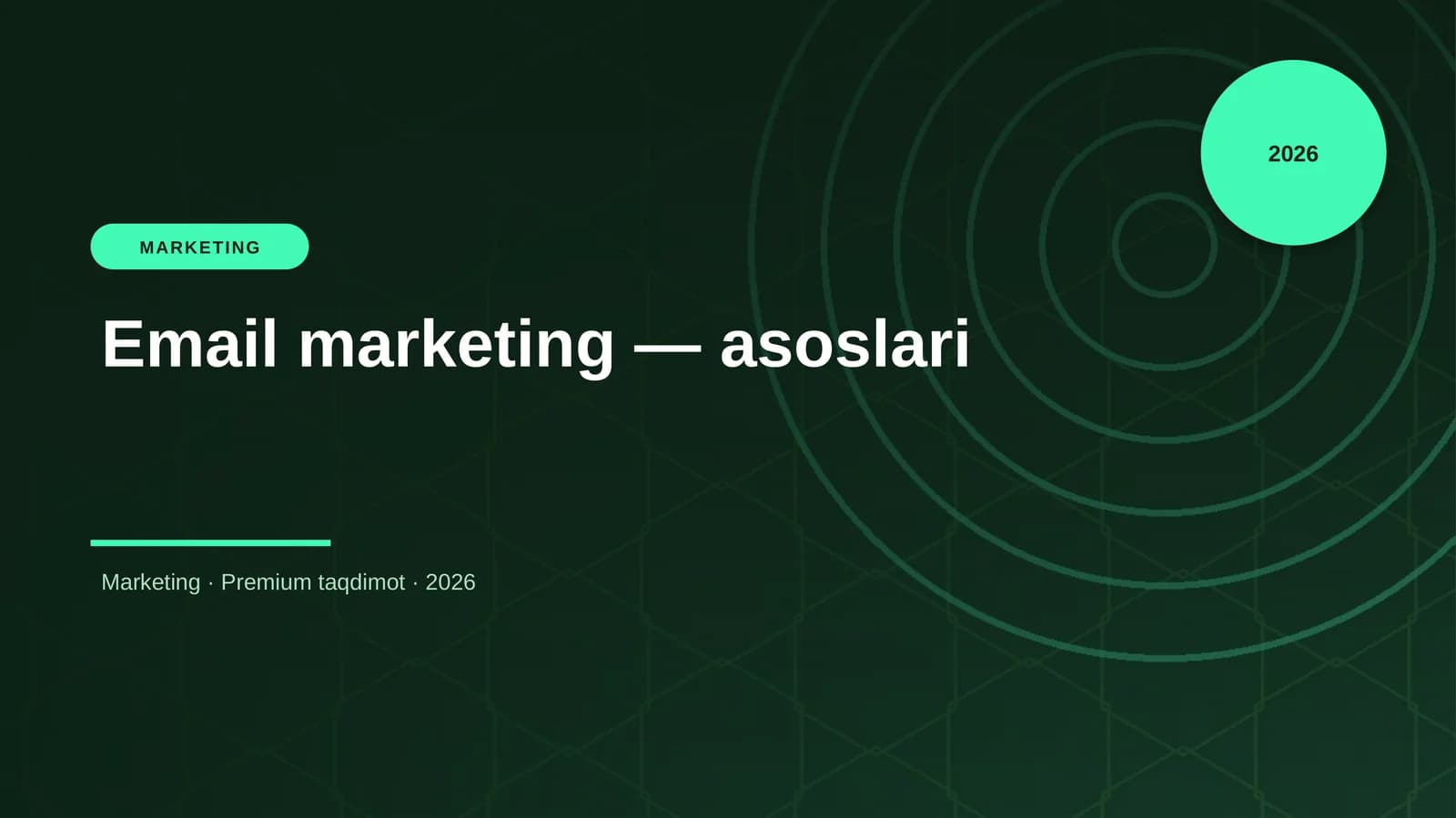 Email marketing — asoslari