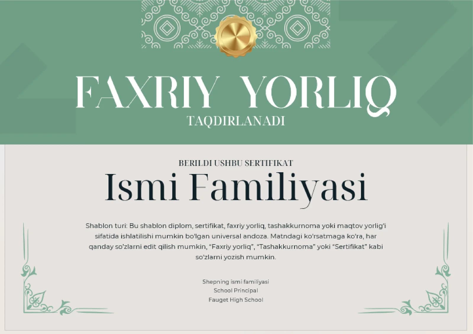 FAXRIY YORLIQ