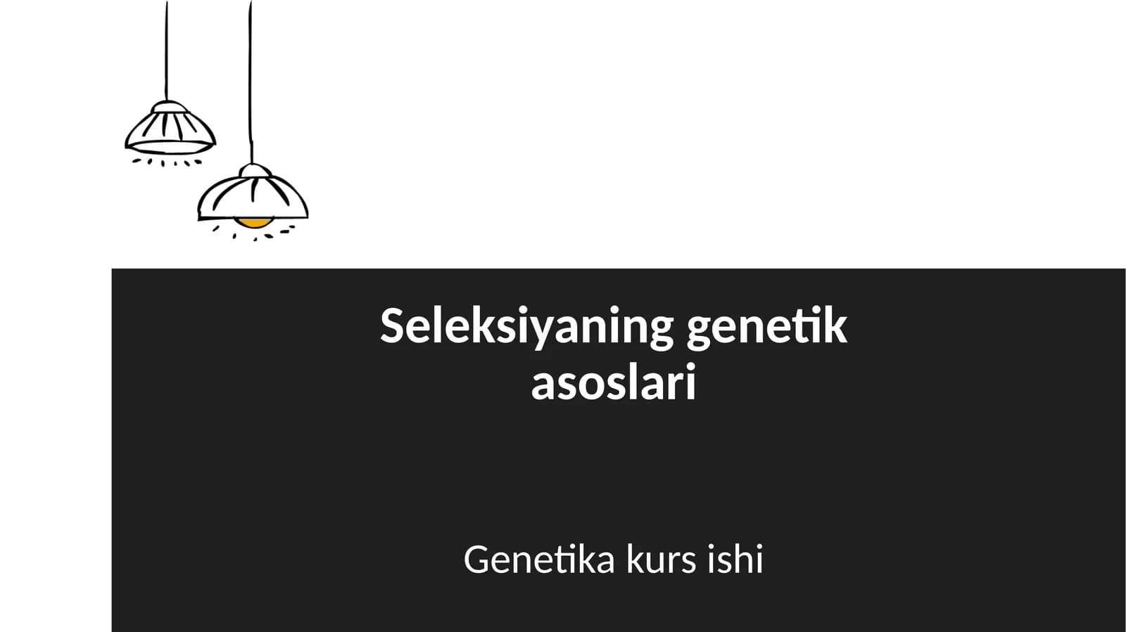 Seleksiyaning genetika soslari