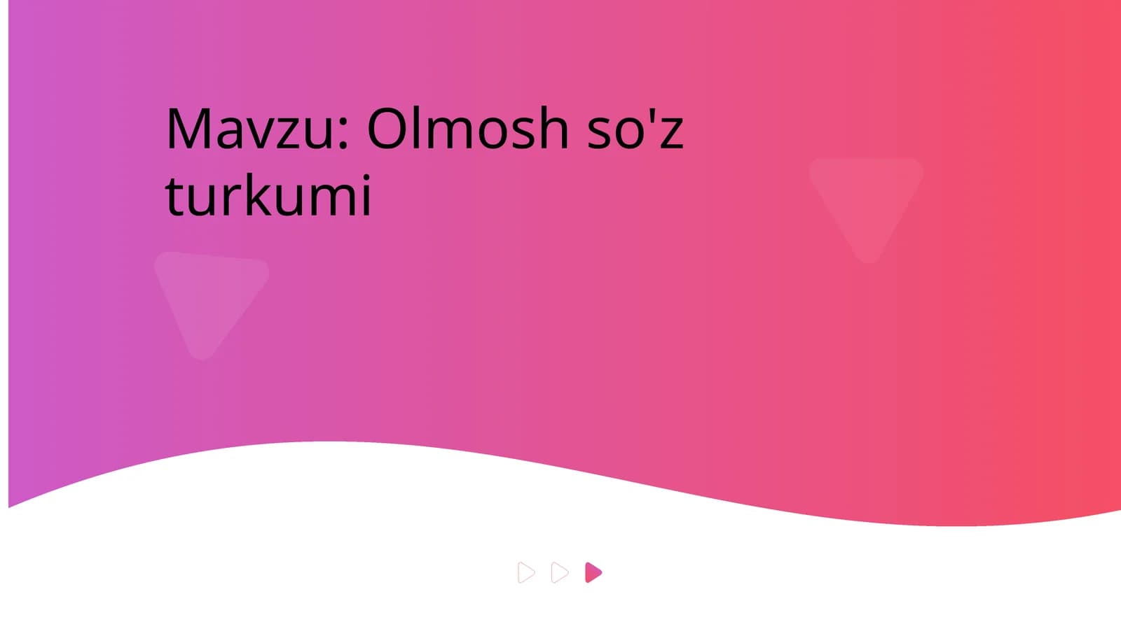 Olmosh so'z turkumi