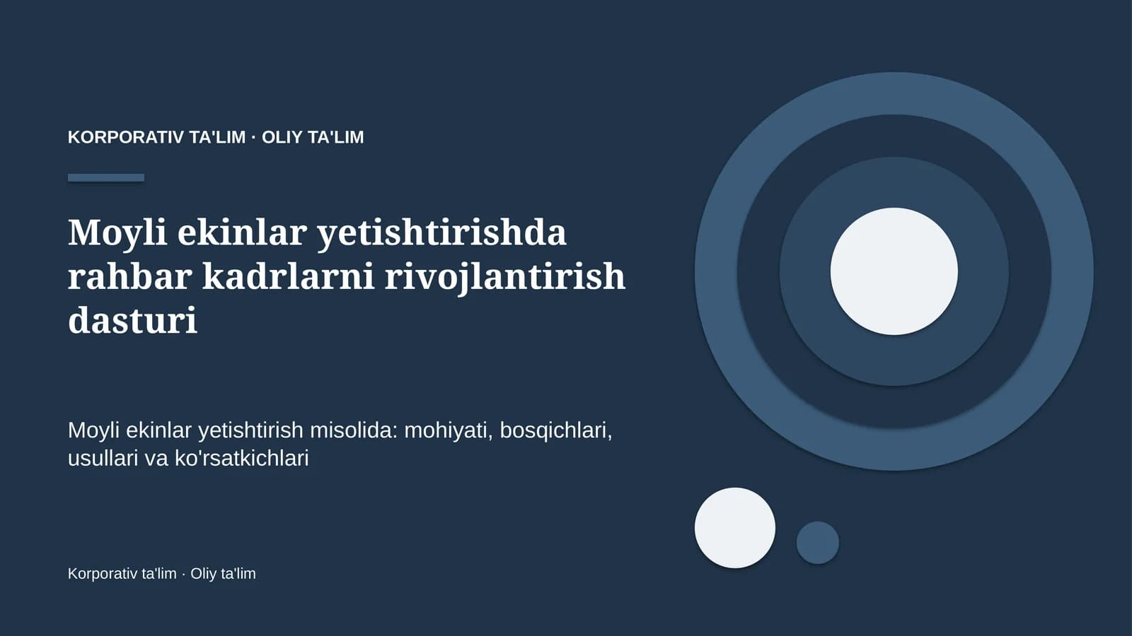 moyli ekinlar yetishtirishda rahbar kadrlarni rivojlantirish dasturi 8232