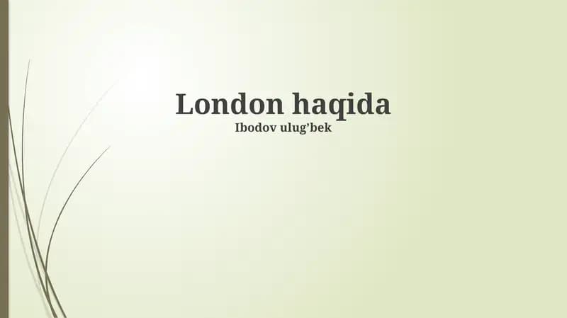 London haqida