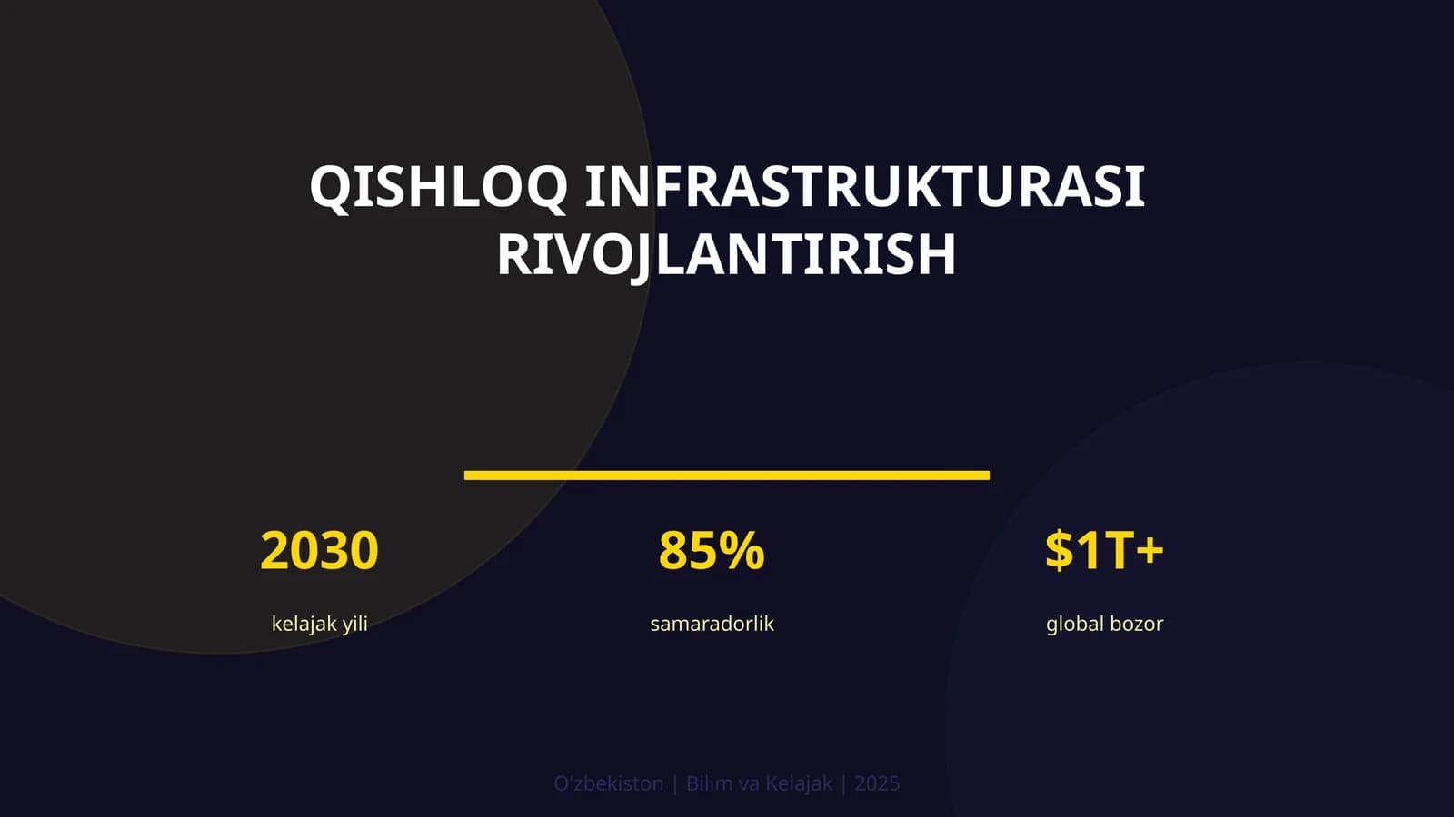 QISHLOQ INFRASTRUKTURASI RIVOJLANTIRISH