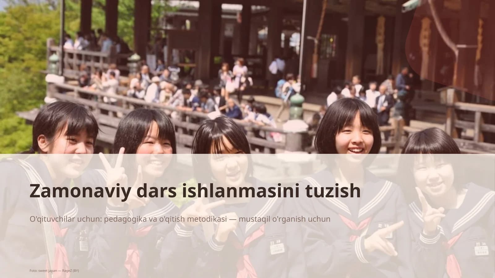Zamonaviy dars ishlanmasini tuzish