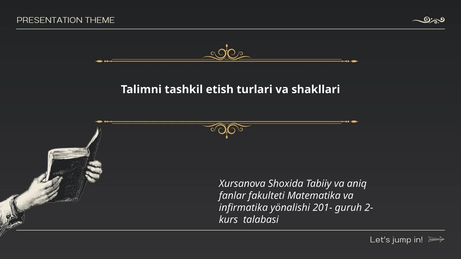An'anaviy ta'lim turlari