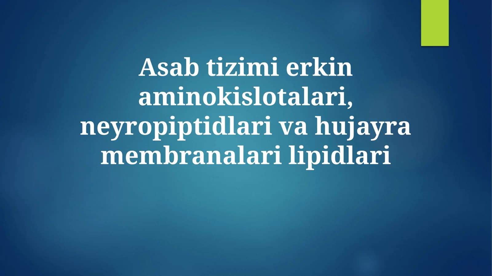 Hujayra membranasining lipidlari