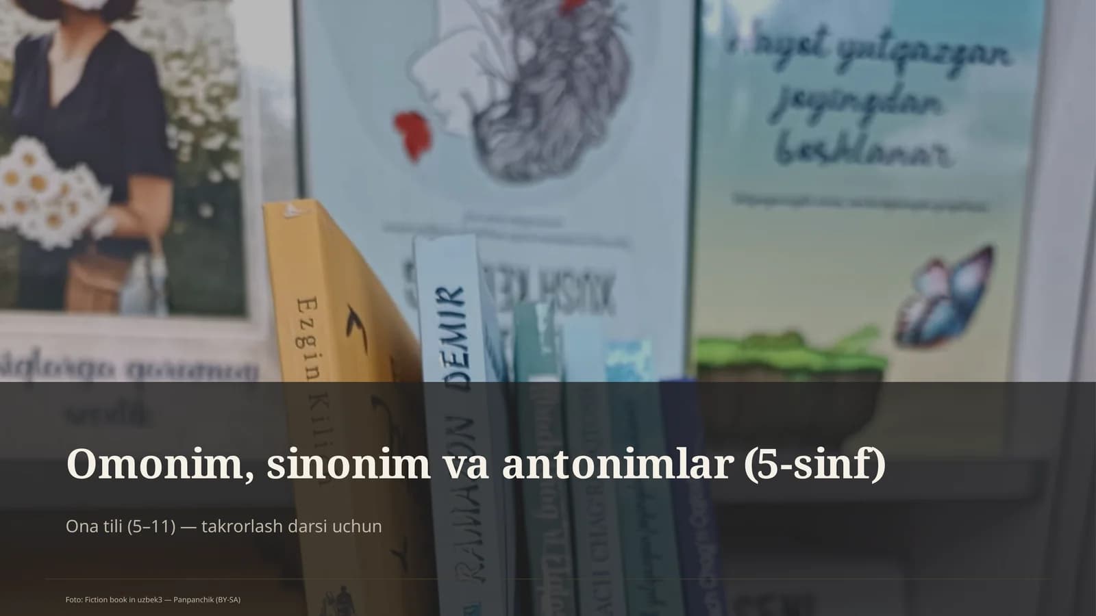 Omonim, sinonim va antonimlar (5-sinf)