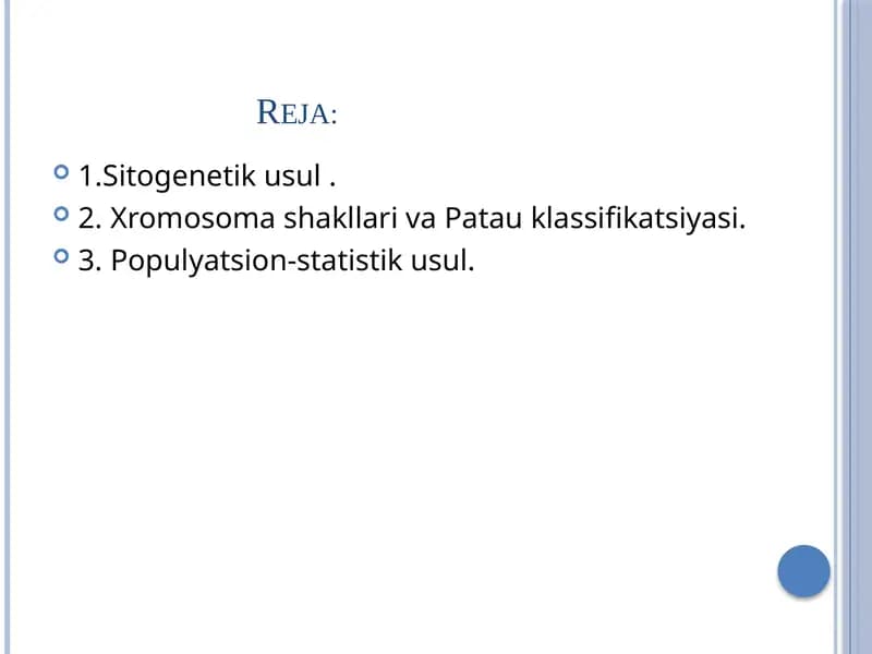 Sitogenetik usul