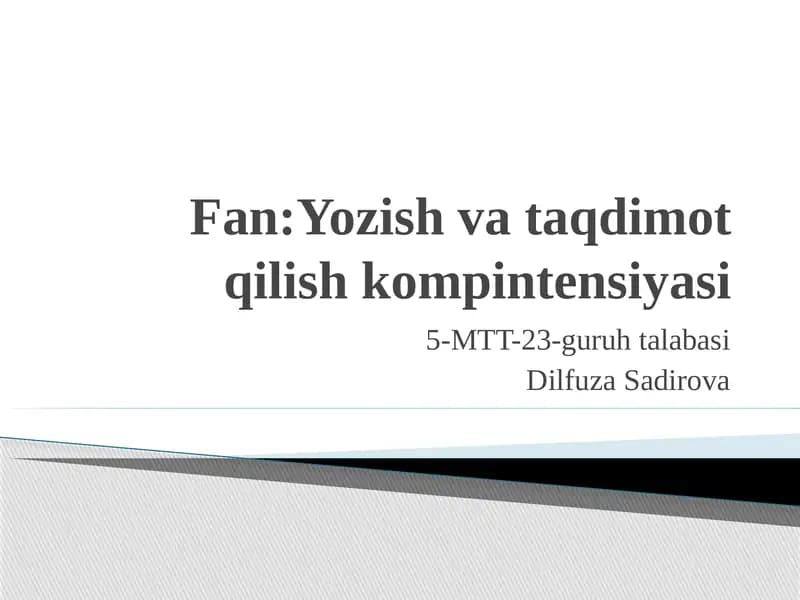 Maqola  va tezisning o`zaro farqli jihatlari