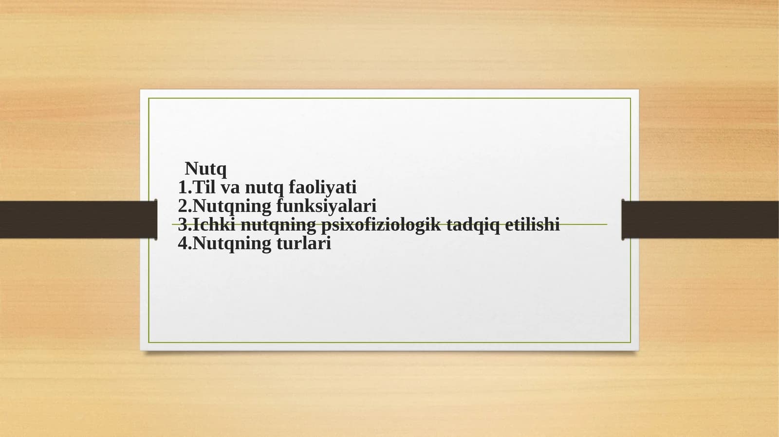 Ichki nutqning psixo-fiziologik tadqiqeti