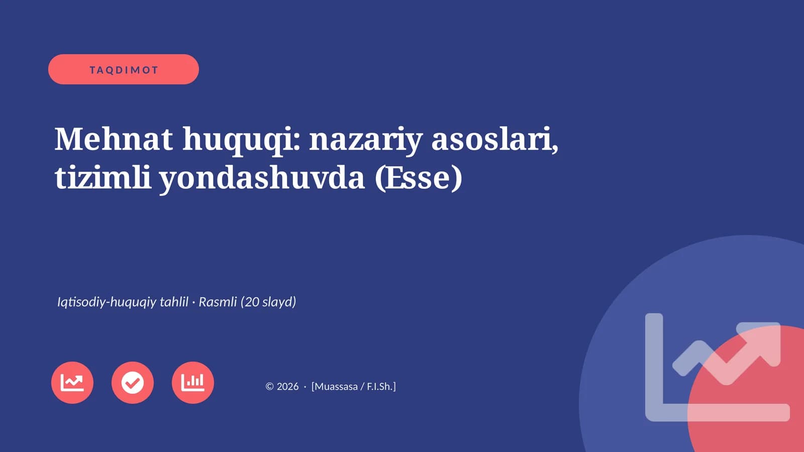 Mehnat huquqi: nazariy asoslari, tizimli yondashuvda (Esse)