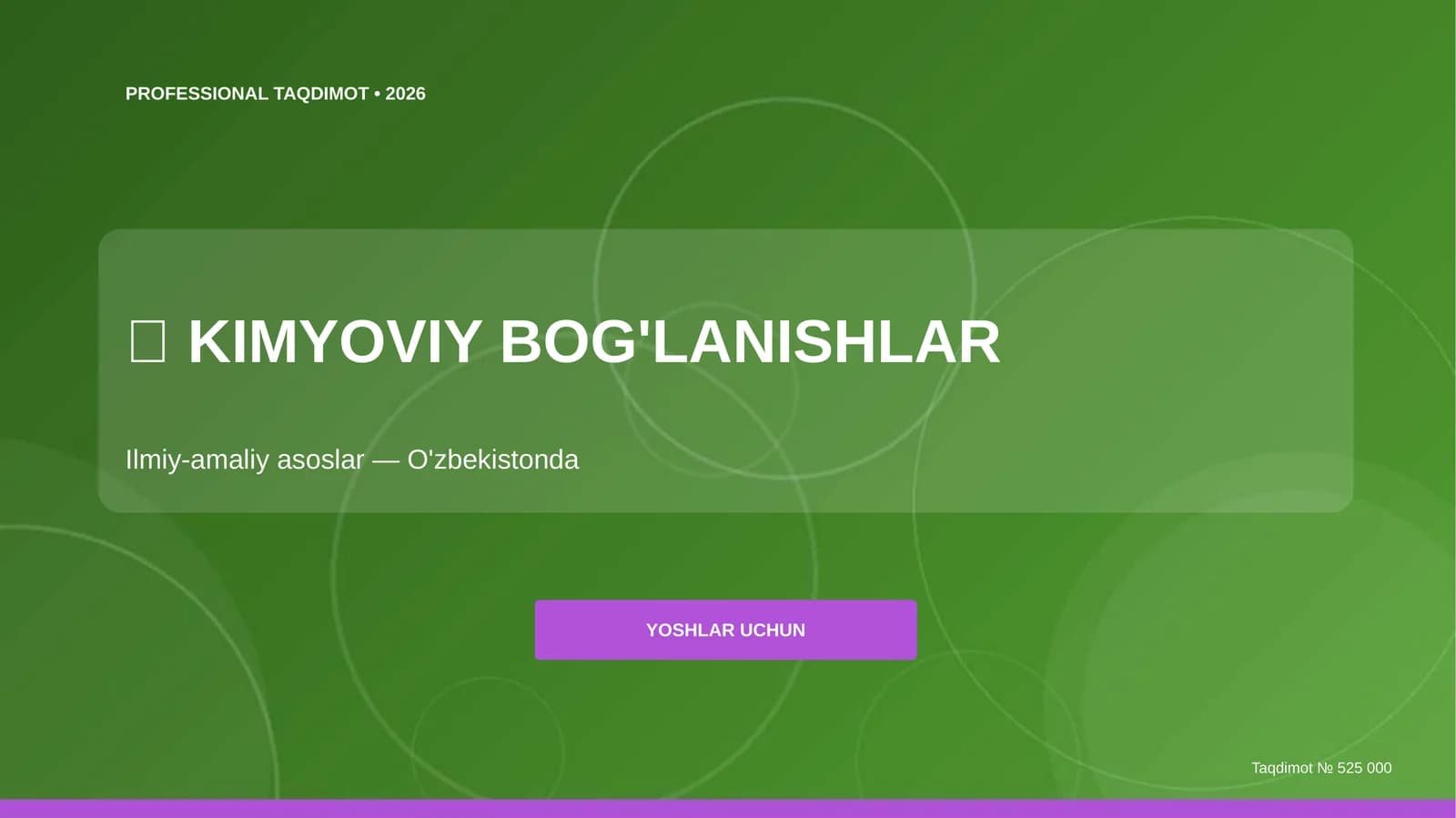 KIMYOVIY BOG'LANISHLAR