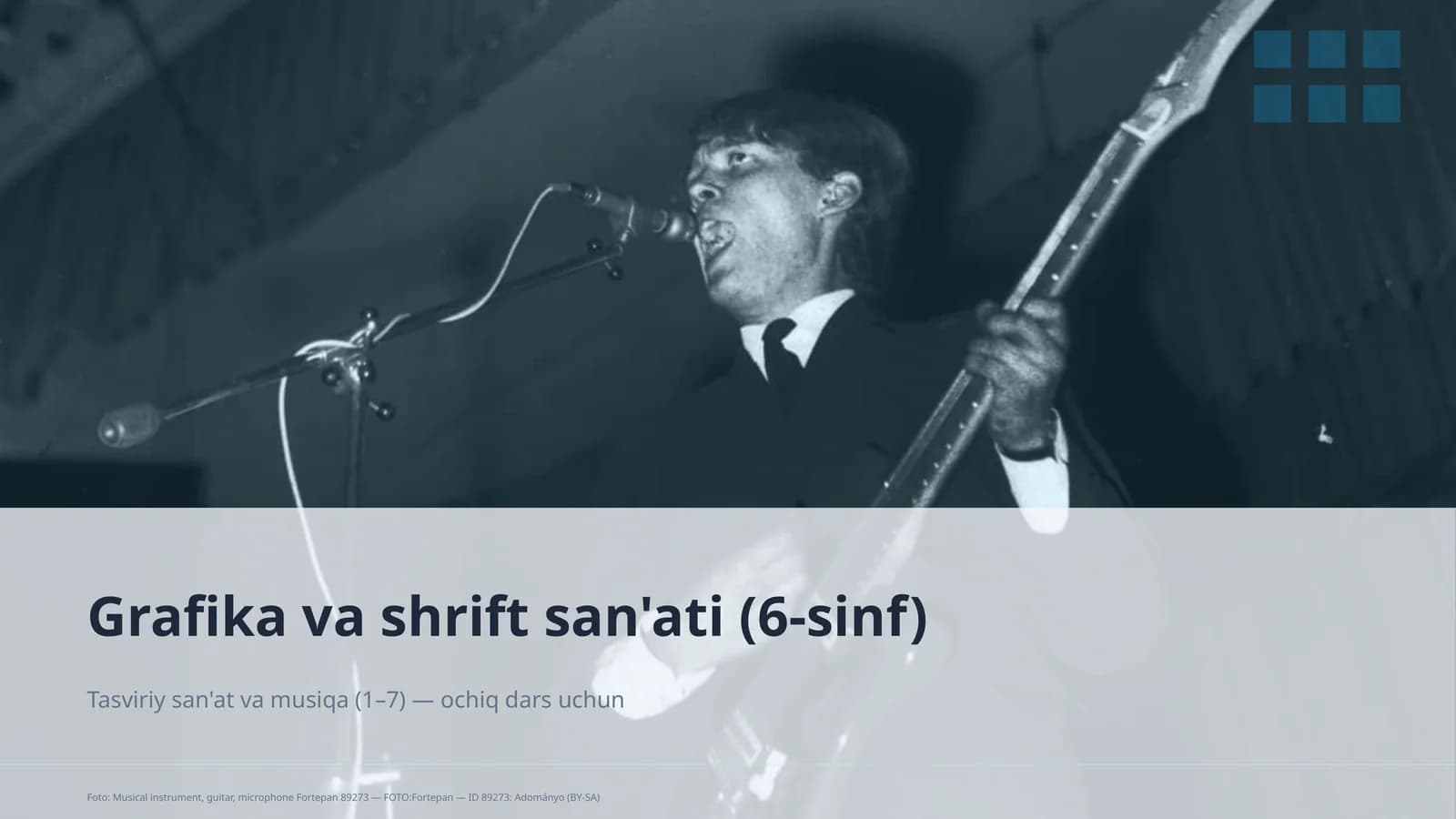 Grafika va shrift san'ati (6-sinf)