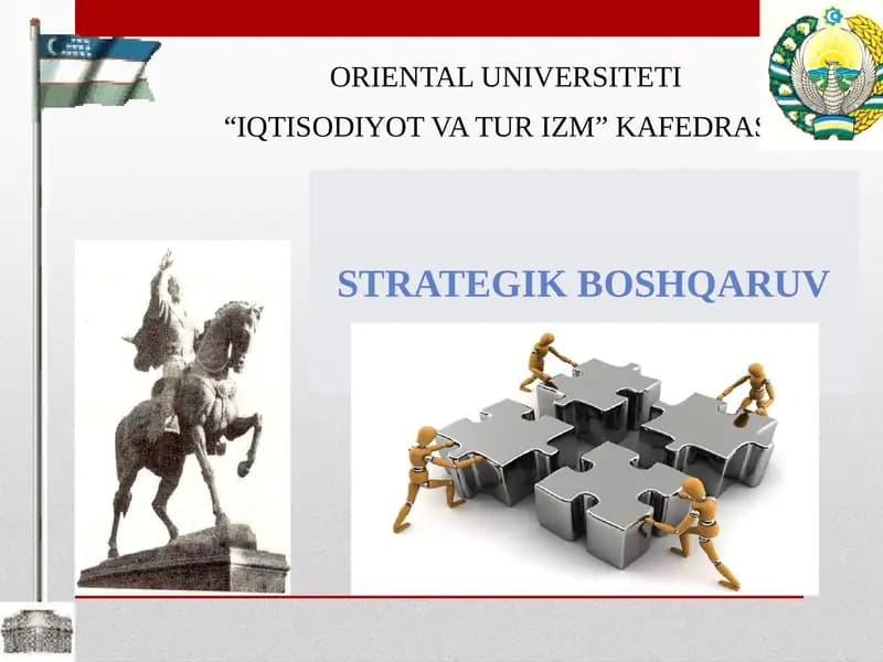 Strategik Boshqaruvning Mohiyati