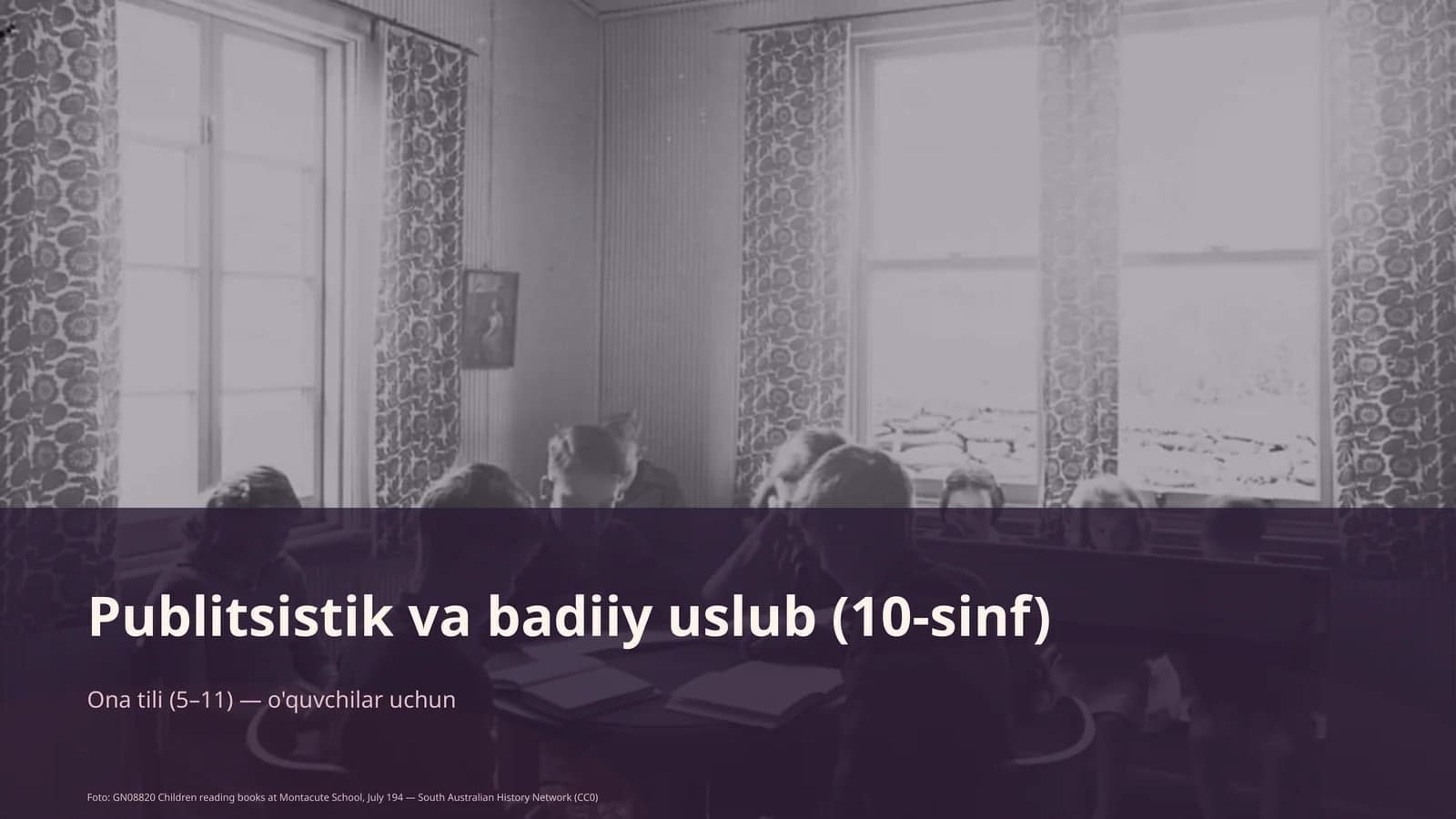 Publitsistik va badiiy uslub (10-sinf)