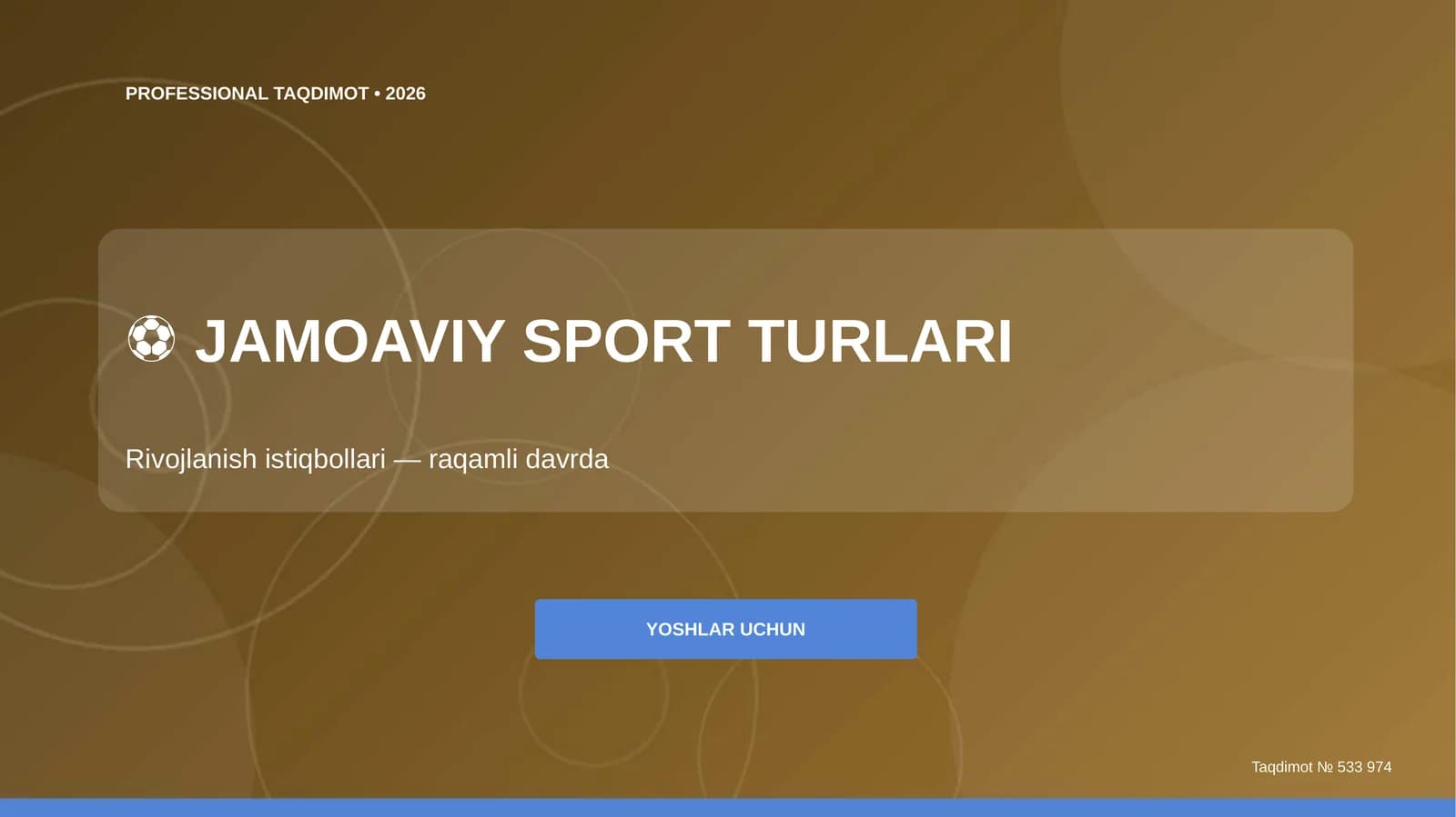 Jamoaviy sport turlari: rivojlanish istiqbollari