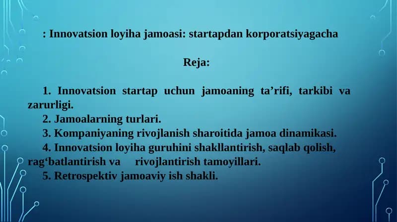 Innovatsion loyihajamoa