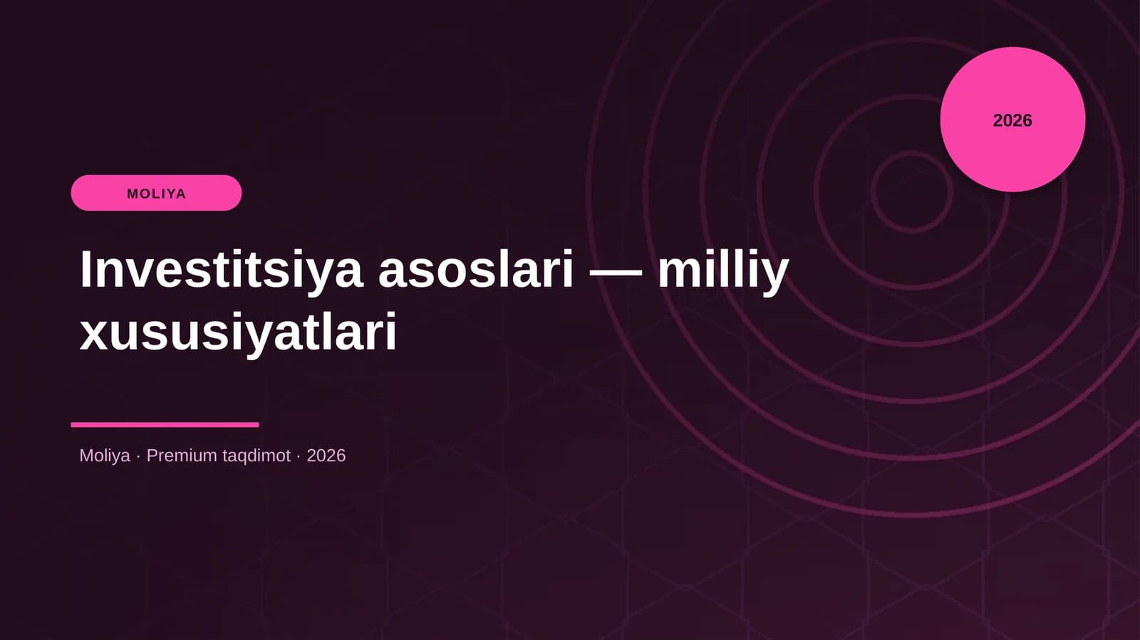 Investitsiya asoslari — milliy xususiyatlari