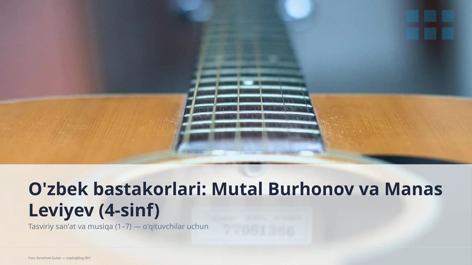 O'zbek bastakorlari: Mutal Burhonov va Manas Leviyev (4-sinf)