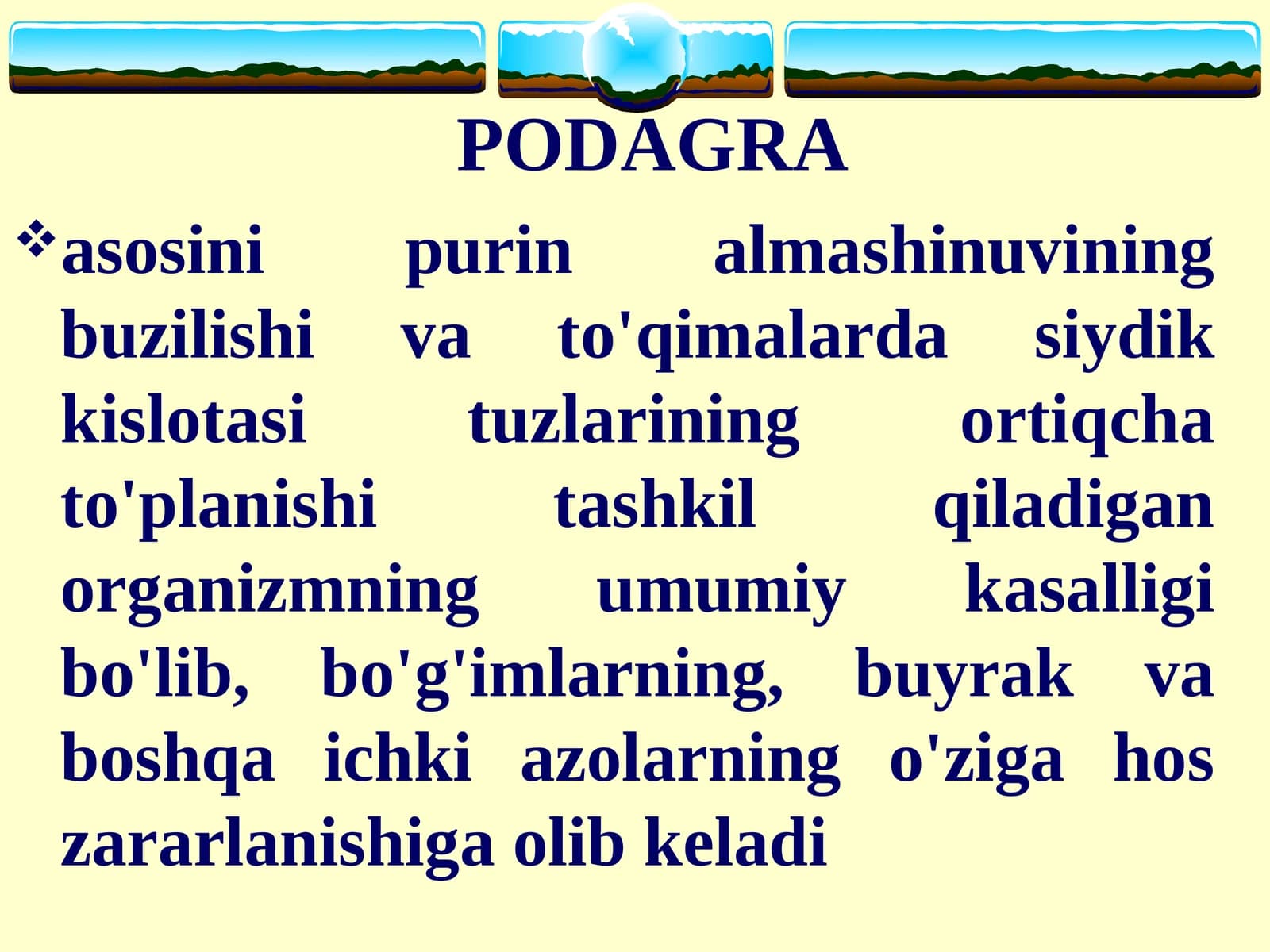 PODAGRA