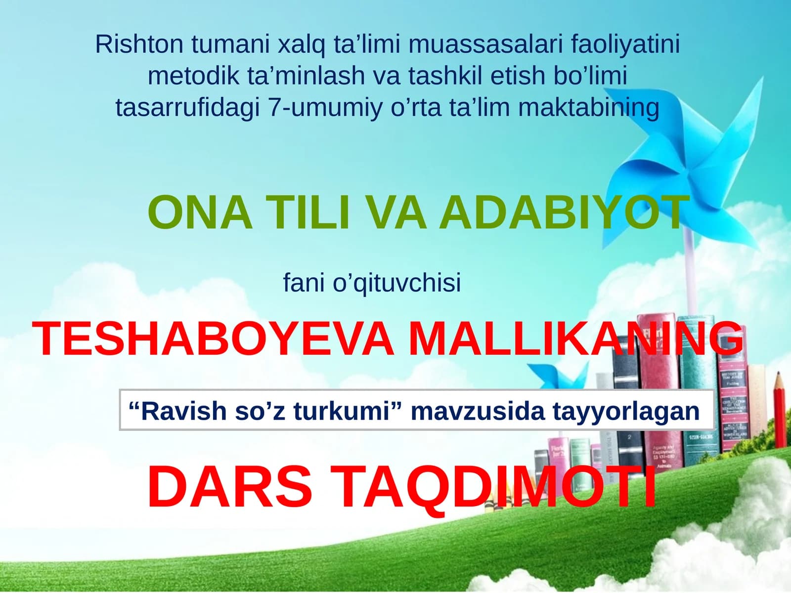Dars Taqdimoti