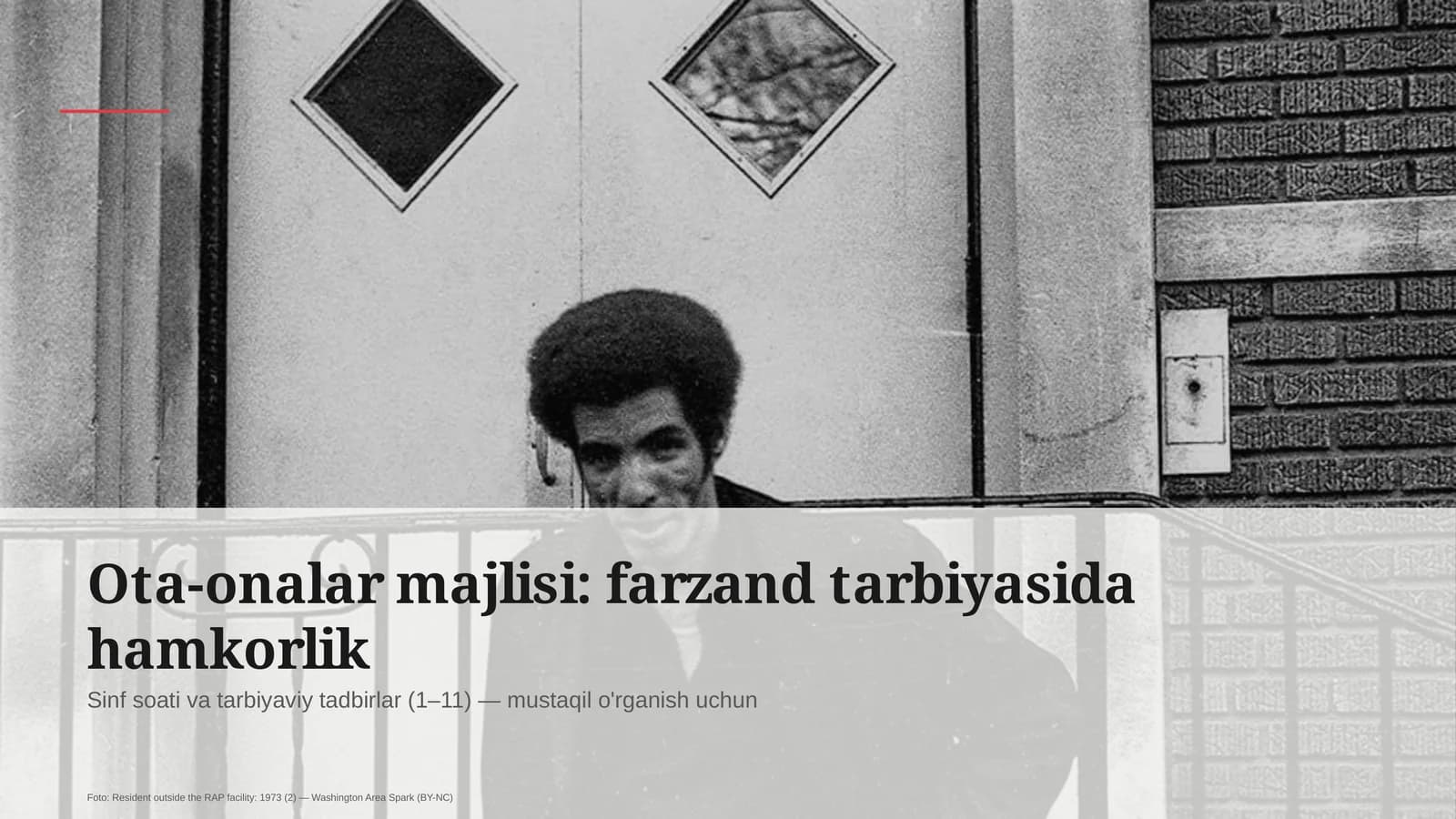 Sinf soati va tarbiyaviy tadbirlar (1–11)