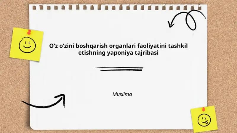 Yaponiyada oʻzini oʻzi boshqarish organlarining tarixi