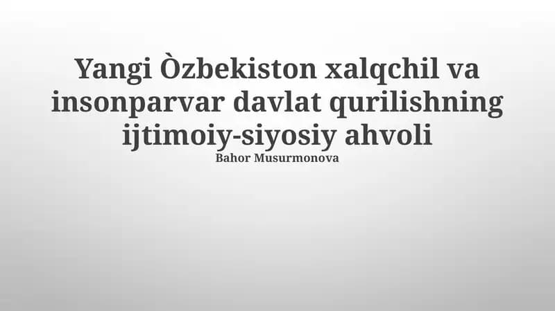 Iqtisodiyotni liberallashtirish va xususiylashtirish jarayonlari