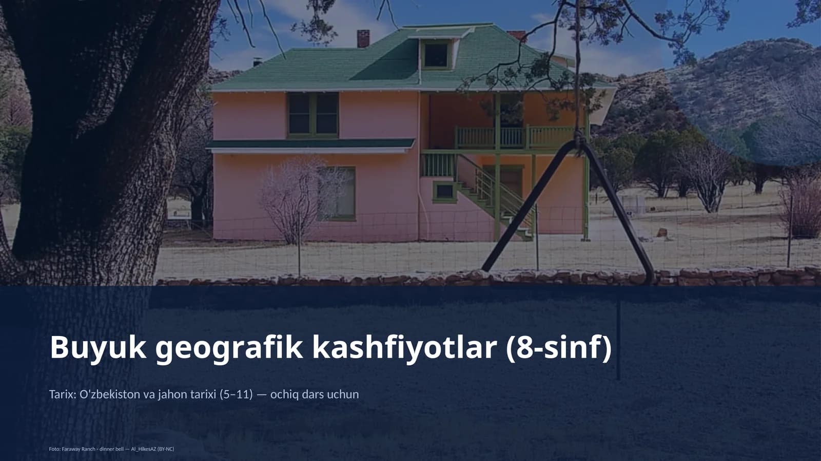 Buyuk geografik kashfiyotlar (8-sinf)