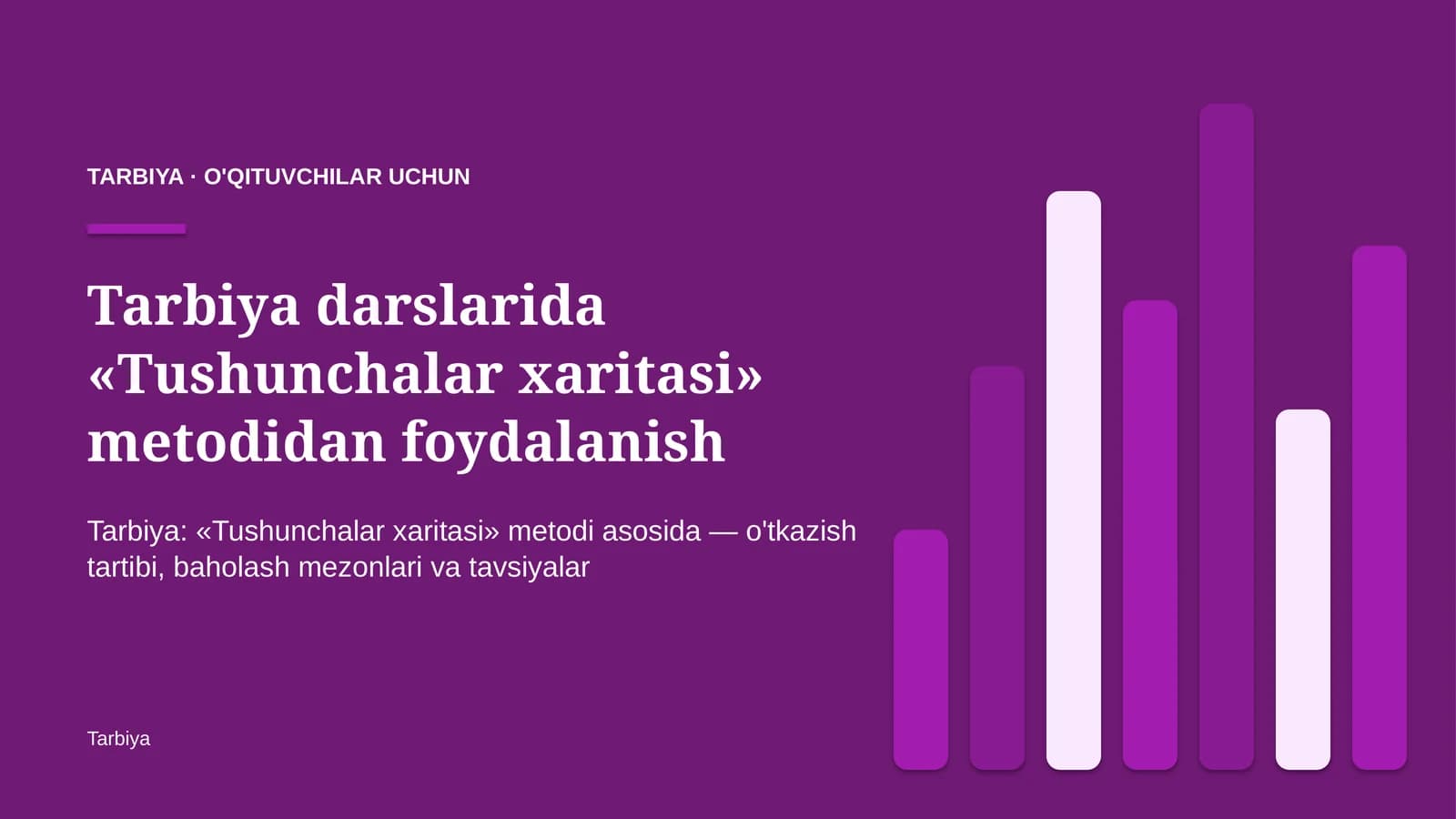 tarbiya darslarida tushunchalar xaritasi metodidan foydalanish 1770