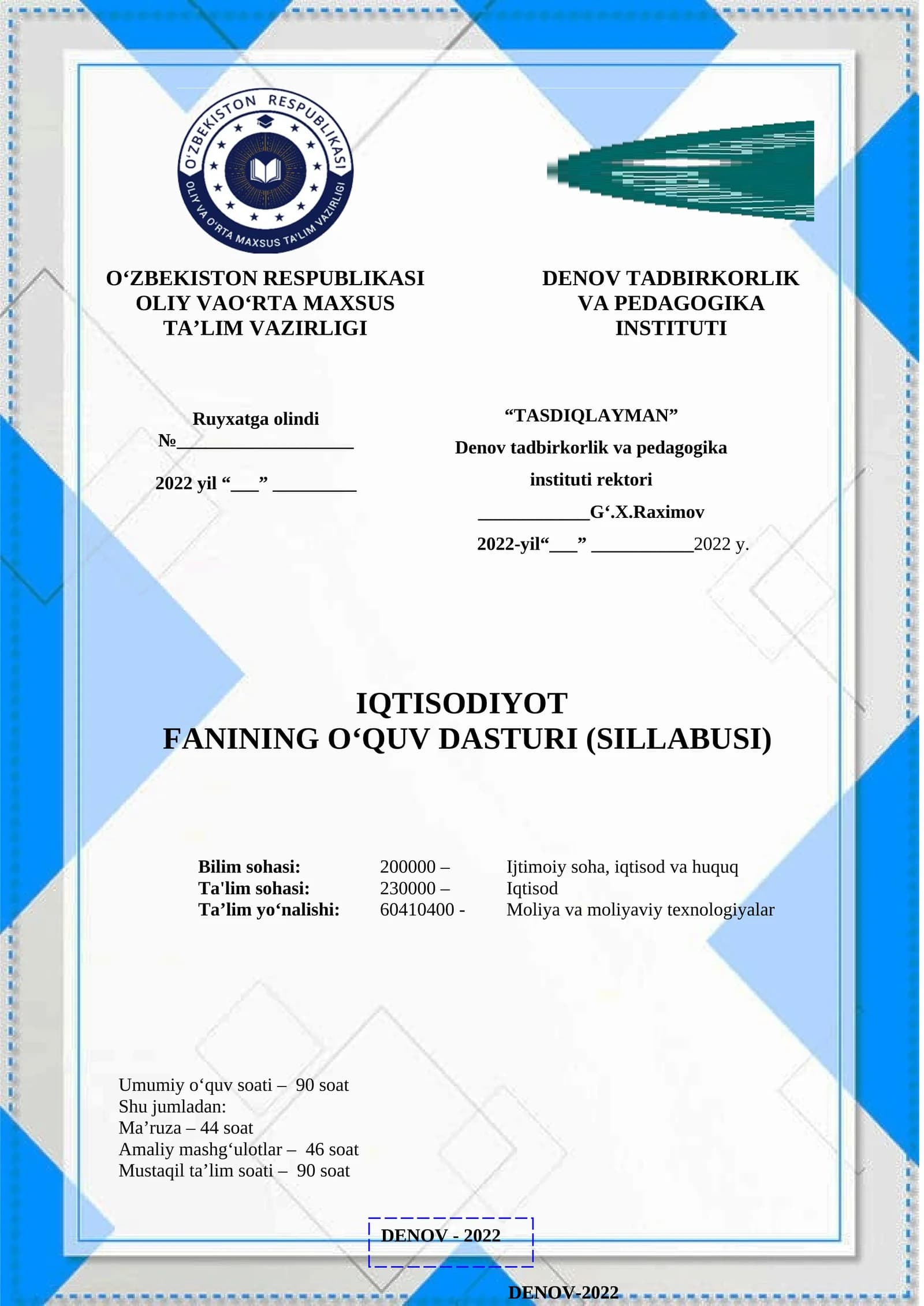 IQTISODIYOT