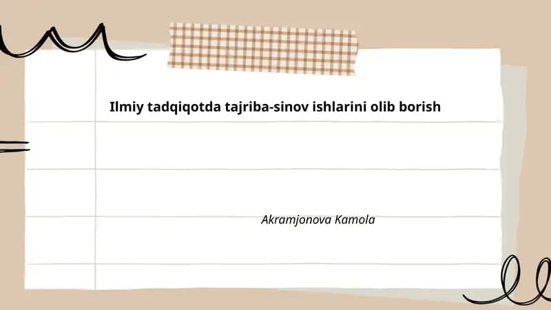 Ilmiy tadqiqot usullari